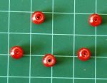 Perličky červené, 6 mm