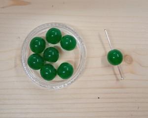Zelené kuličky